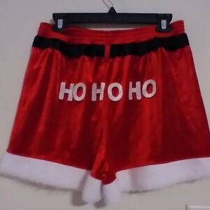 Men's Velour Holiday Ho Ho Ho Boxers Size M